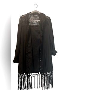 Miss Me Black Western Top